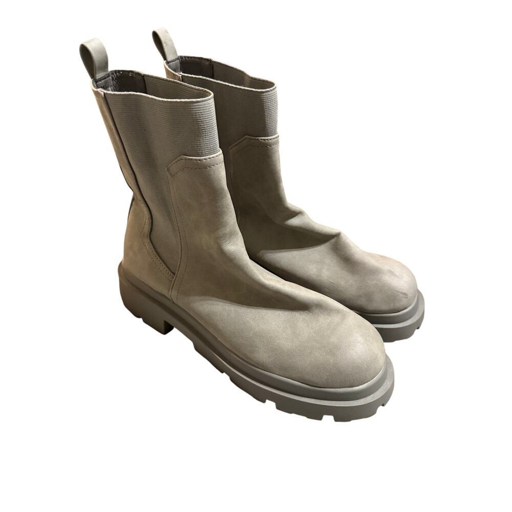 2/$30 Dolce Vita Women Brody Fashion Boot Gray Size 11 Pull On Chunky Calf High